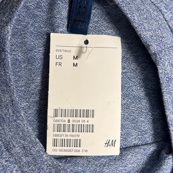 H&M Divided Blue T-Shirt Men’s Size M BRAND NEW WITH TAG - Picture 8 of 9